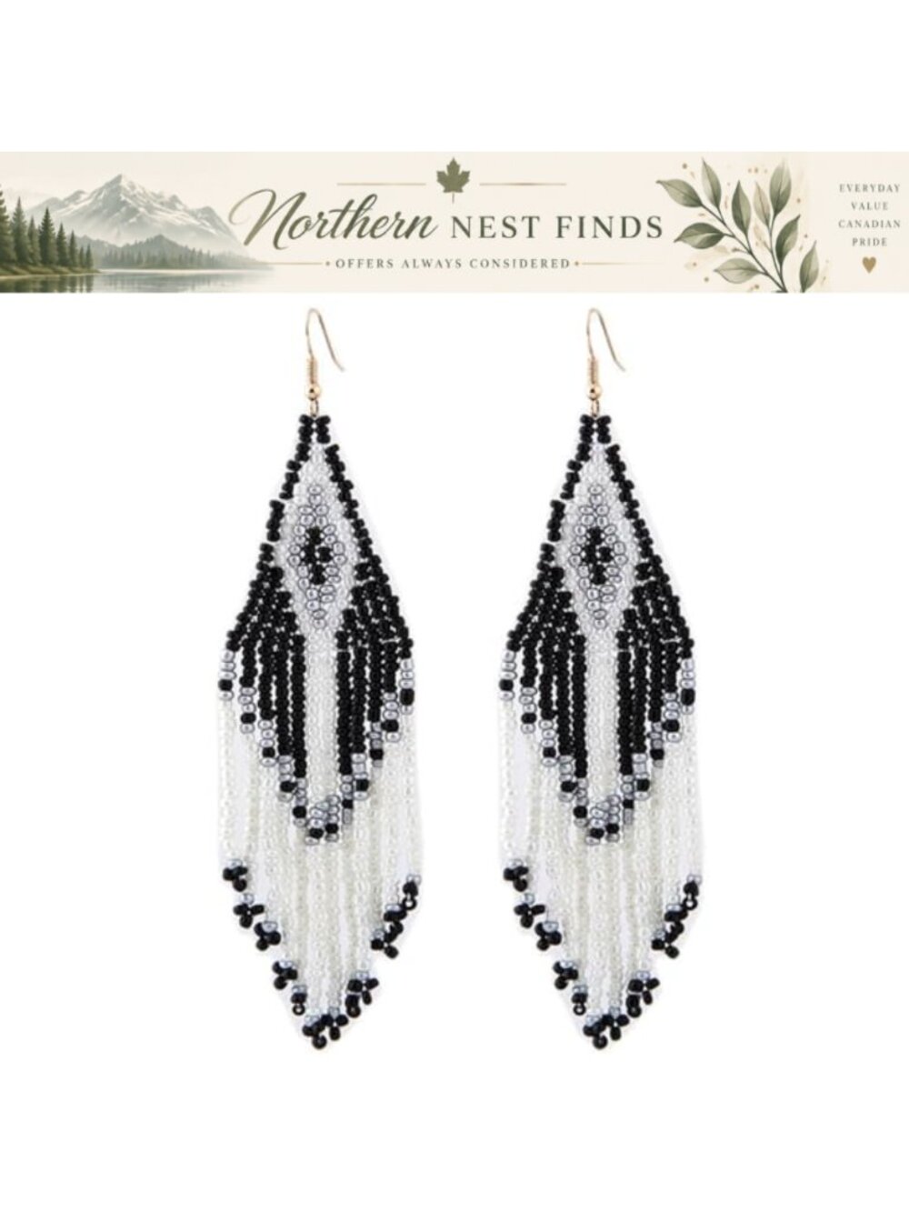 Boho Beaded Tassel Dangle Drop Earrings Handmade Women Statement Jewelry